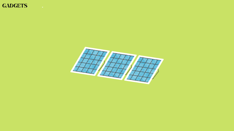 Calculate watts from a solar panel